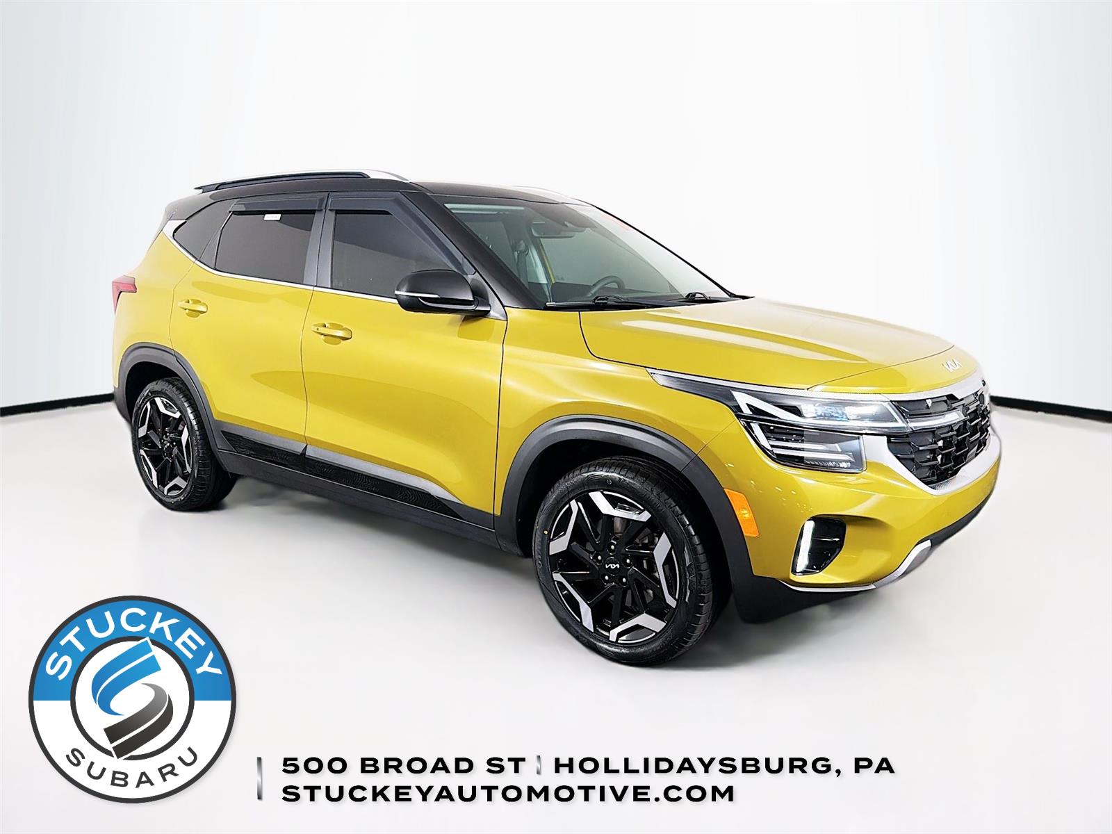 Valais Green/Fusion Black Roof 2024 Kia Seltos SUV / Crossover All-Wheel Drive 8-Speed Automatic