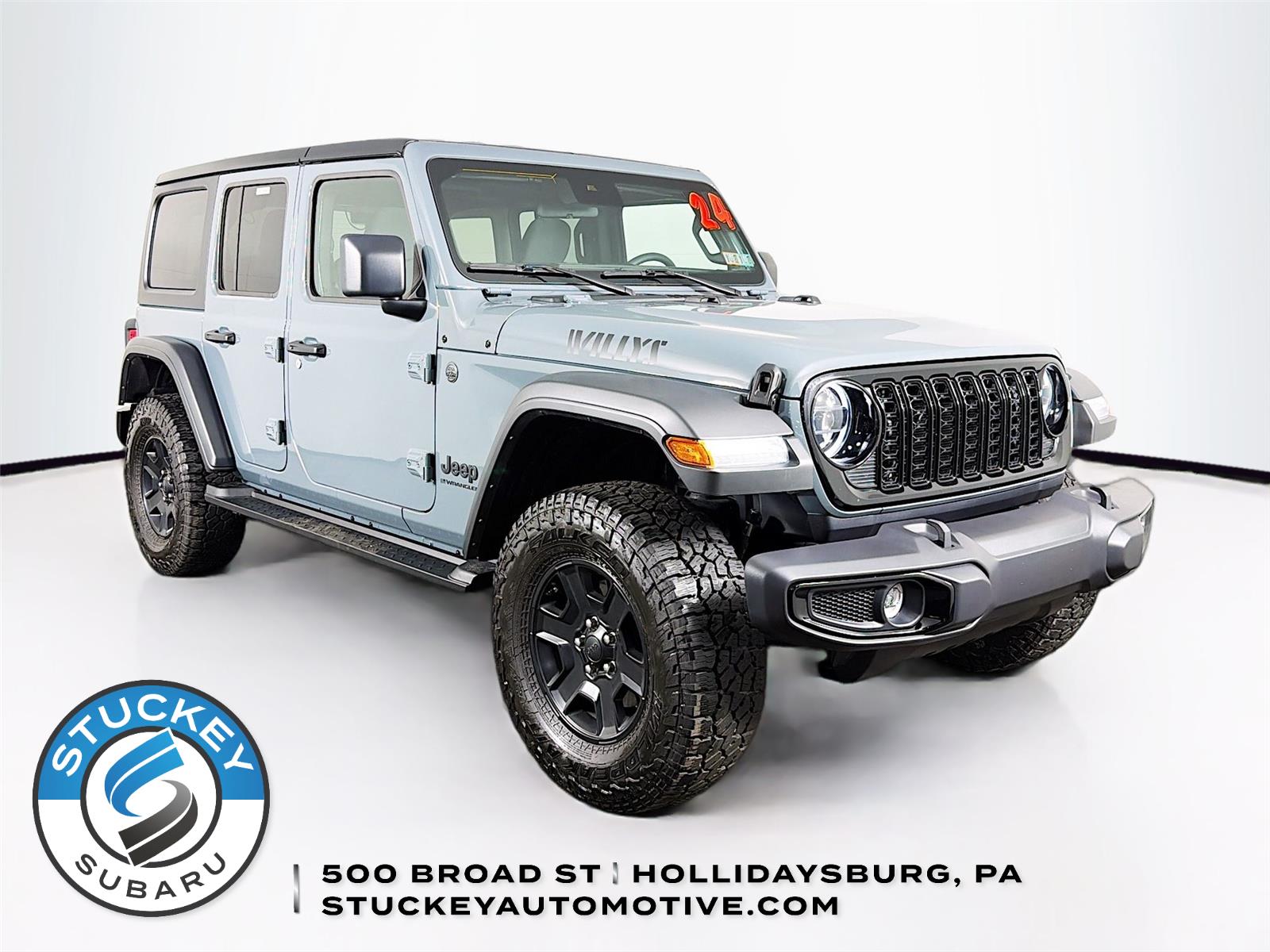 Black Clearcoat 2024 Jeep Wrangler SUV / Crossover Four-Wheel Drive 8-Speed Automatic