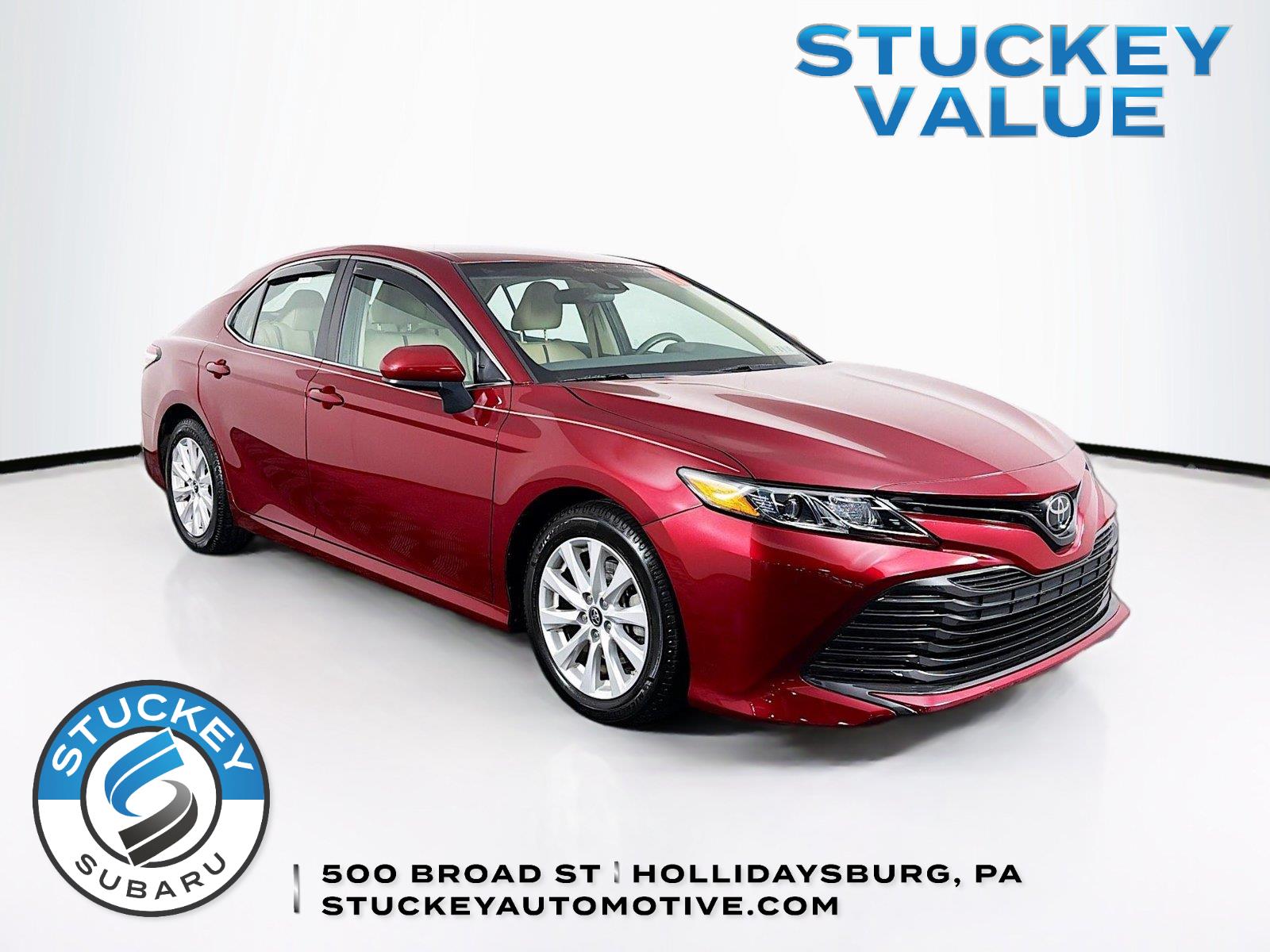Red (Ruby Flare Pearl) 2018 Toyota Camry Sedan Front-Wheel Drive 8-Speed Automatic