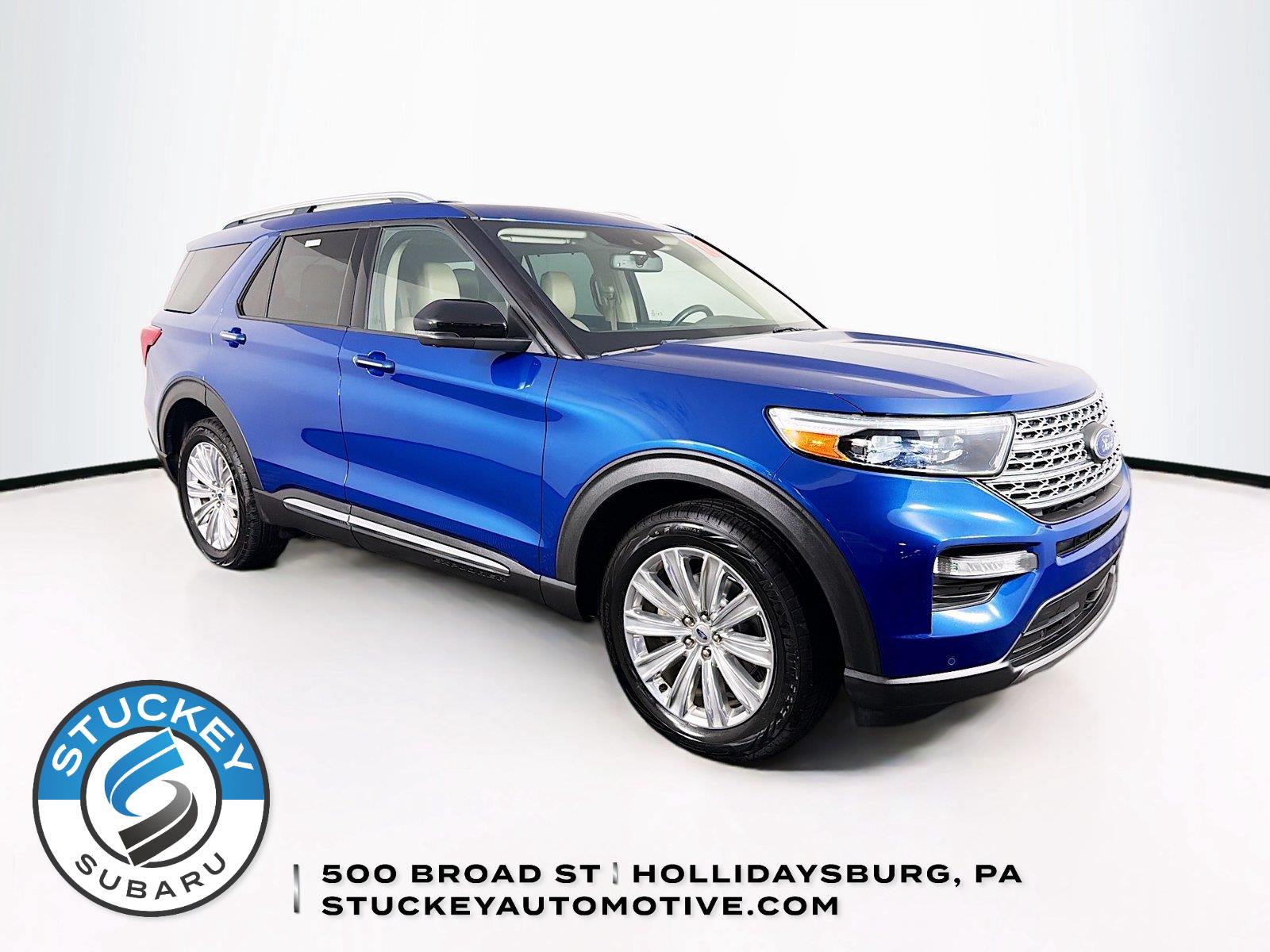 Atlas Blue 2020 Ford Explorer SUV / Crossover All-Wheel Drive Automatic