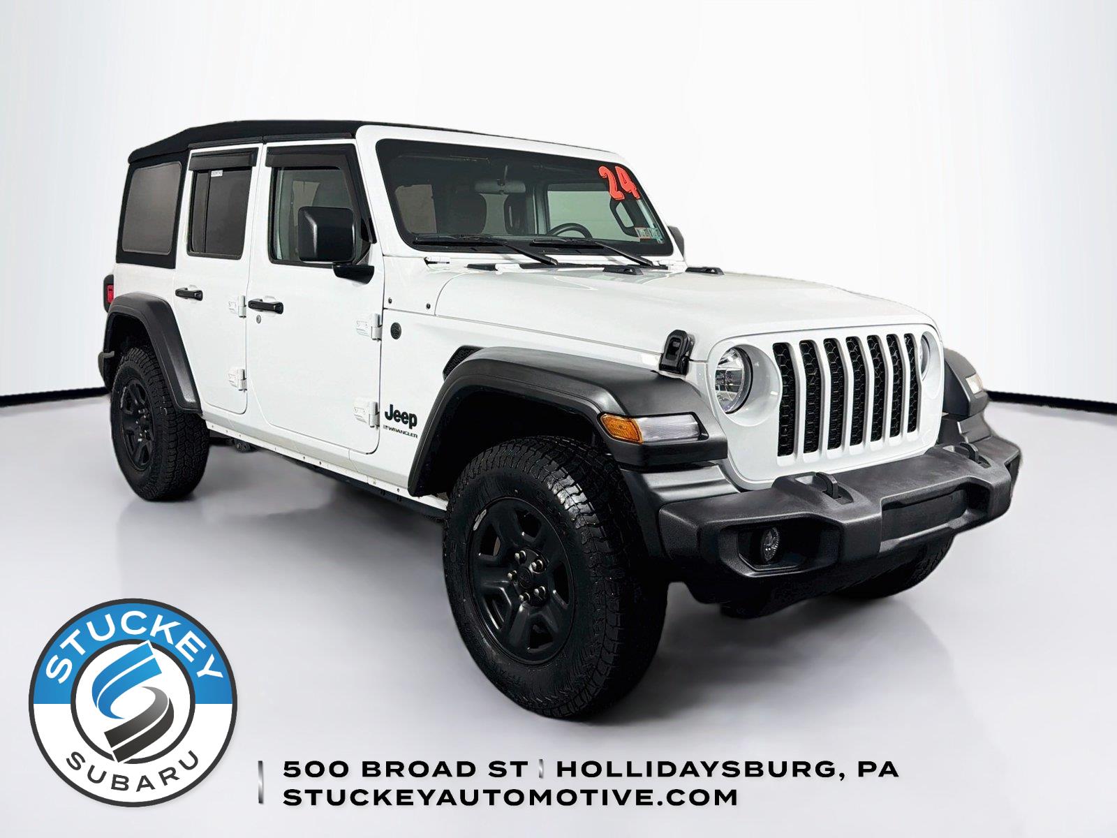 Bright White Clearcoat 2024 Jeep Wrangler SUV / Crossover Four-Wheel Drive 8-Speed Automatic