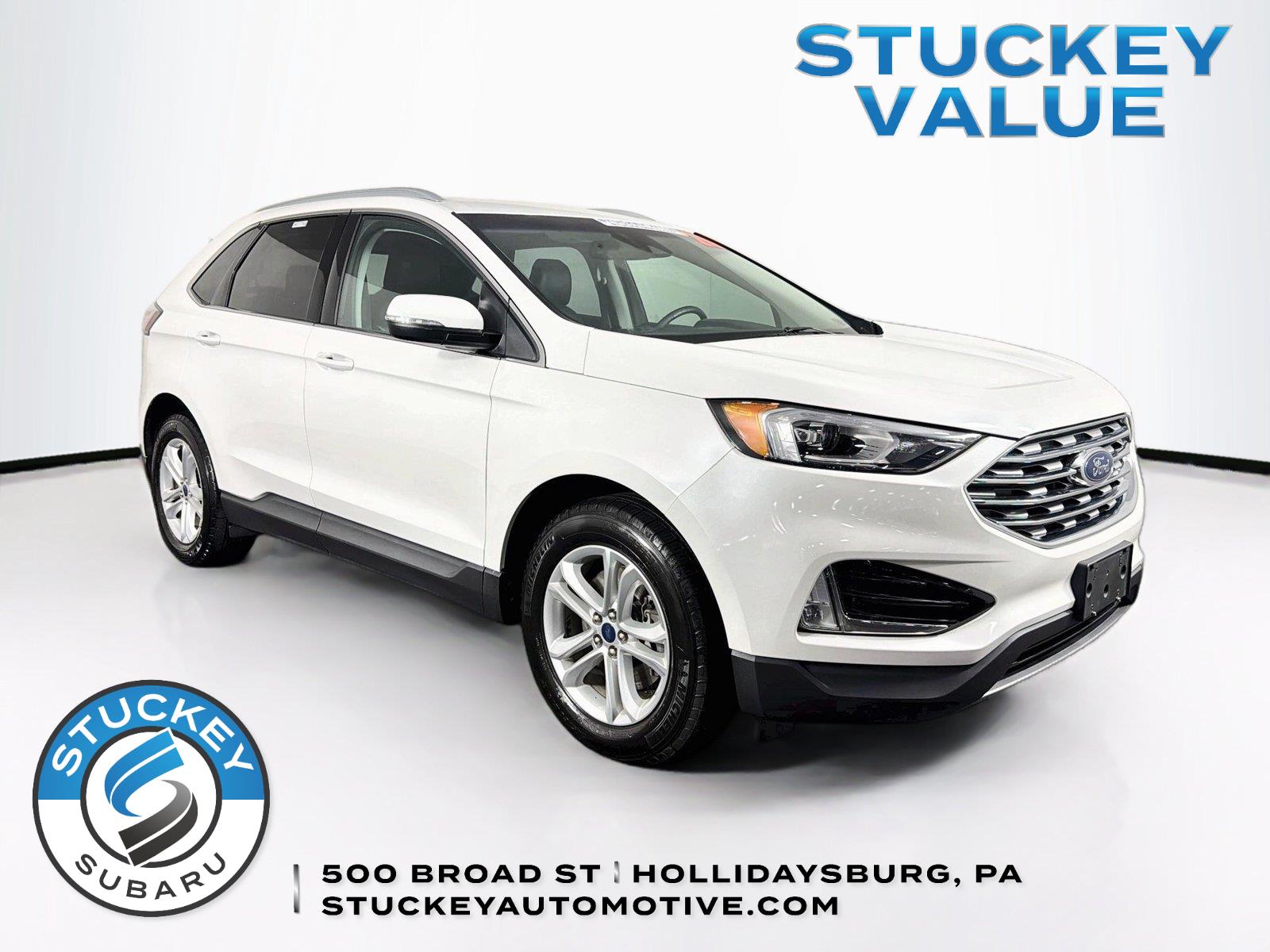 Star White Metallic Tri-Coat 2020 Ford Edge SUV / Crossover All-Wheel Drive 8-Speed Automatic