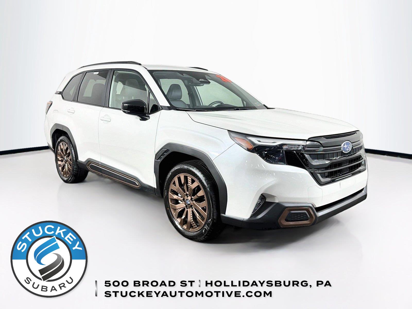 Crystal White Pearl 2025 Subaru Forester SUV / Crossover All-Wheel Drive Continuously Variable Transmission