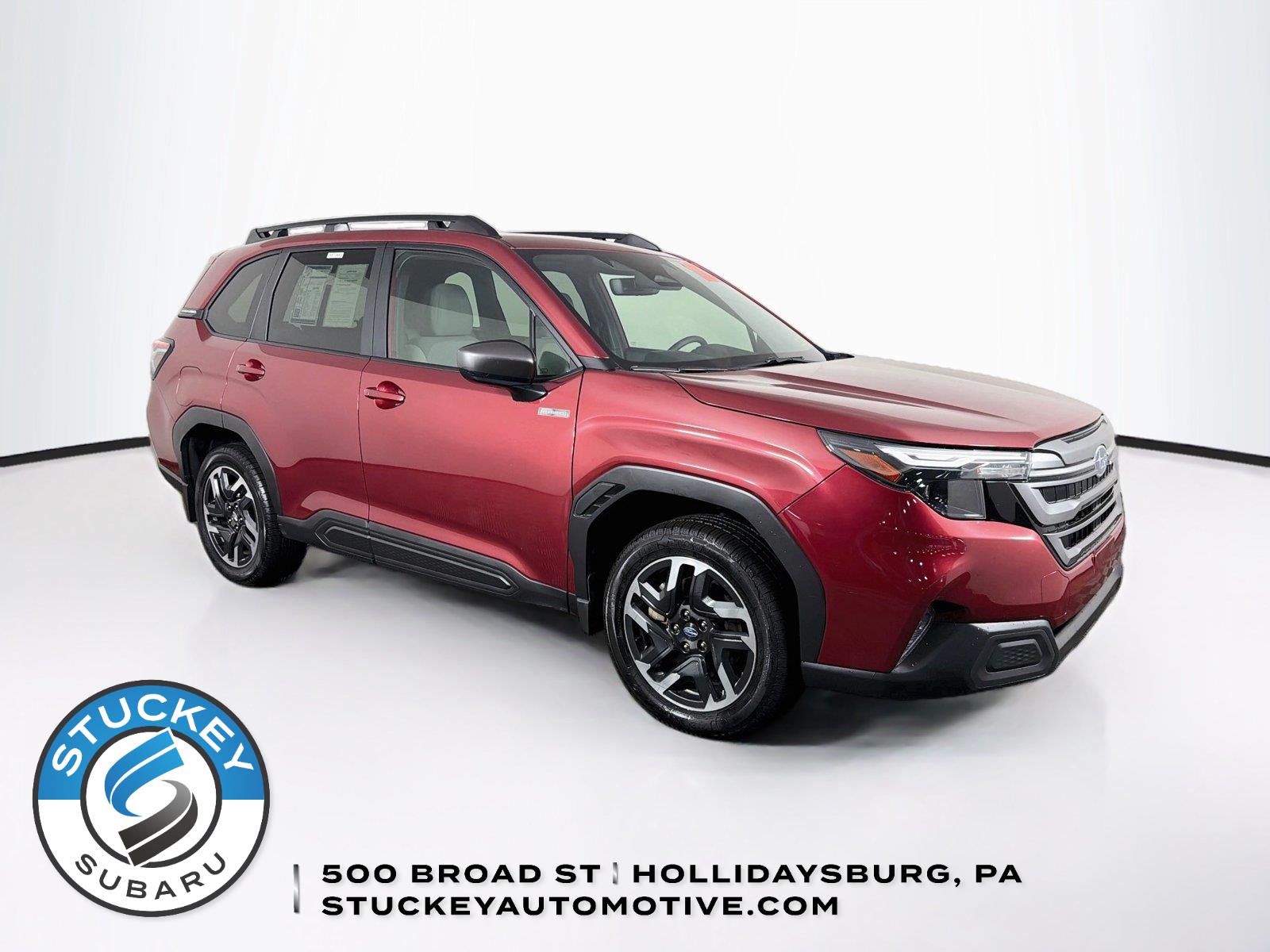 Crimson Red Pearl 2025 Subaru Forester Hybrid SUV / Crossover All-Wheel Drive Continuously Variable Transmission