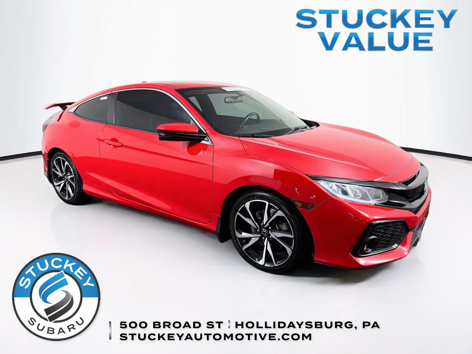 Rallye Red 2017 Honda Civic Coupe Coupe Front-Wheel Drive Manual