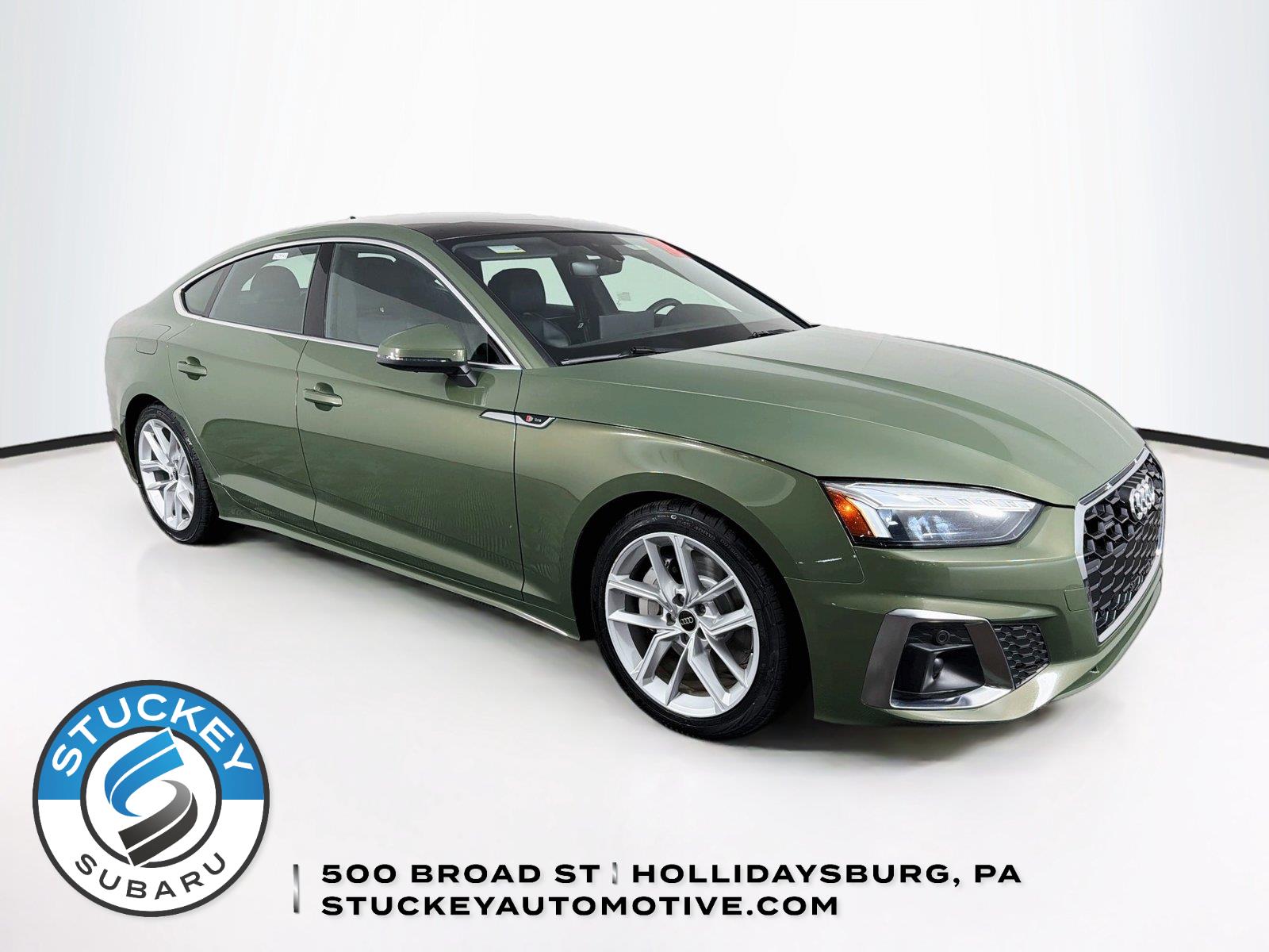 District Green Metallic 2024 Audi A5 Sportback Sedan All-Wheel Drive Automatic