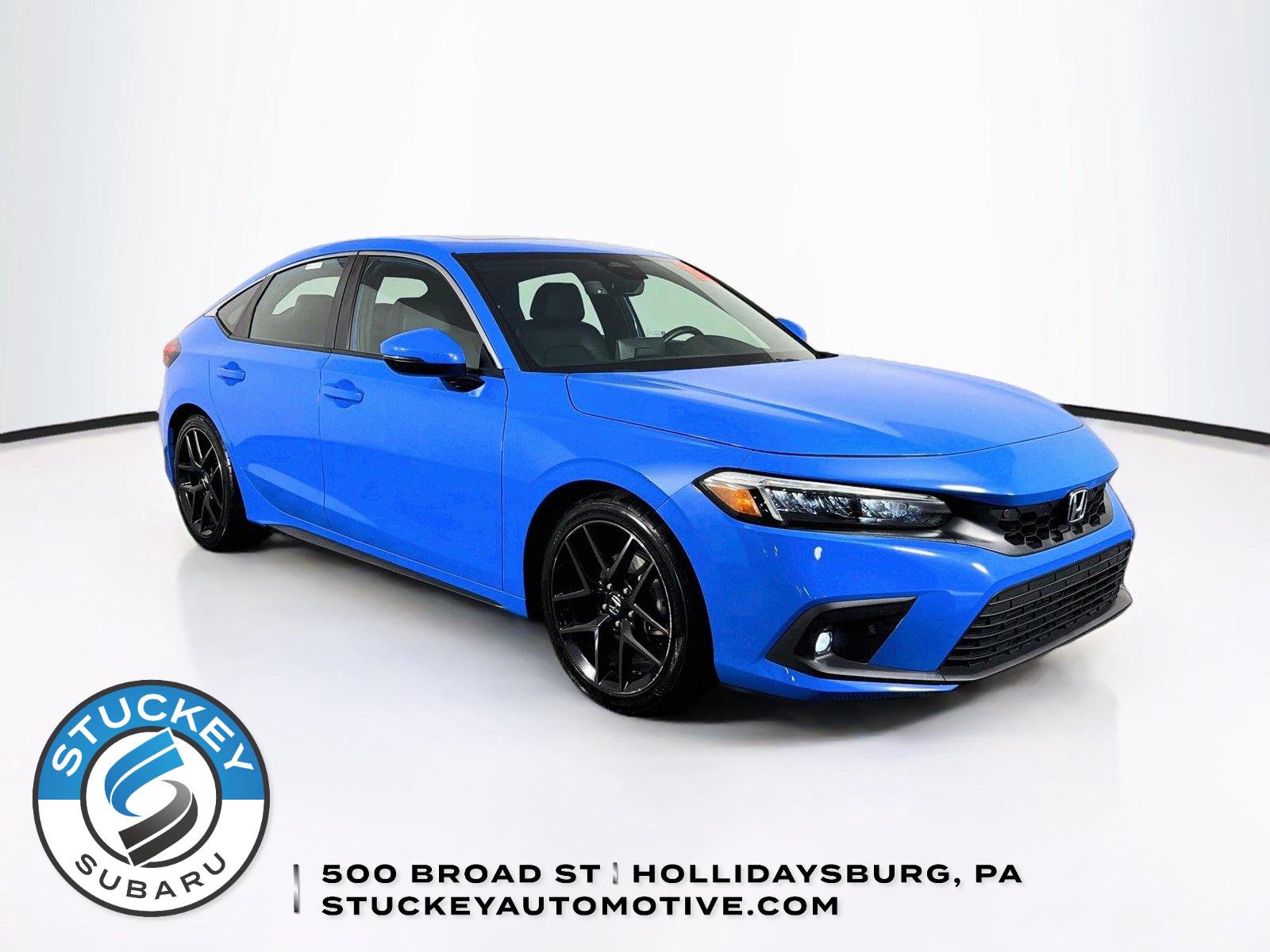 Boost Blue Pearl 2024 Honda Civic Hatchback Hatchback Front-Wheel Drive 6-Speed Manual
