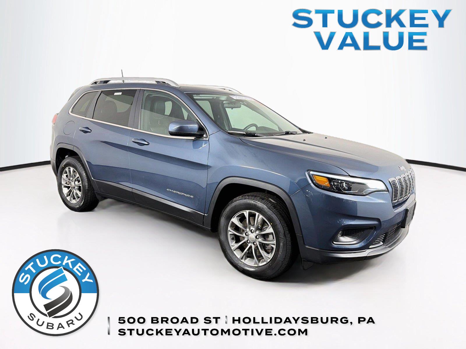 Blue Shade Pearlcoat 2019 Jeep Cherokee SUV / Crossover Four-Wheel Drive 9-Speed Automatic