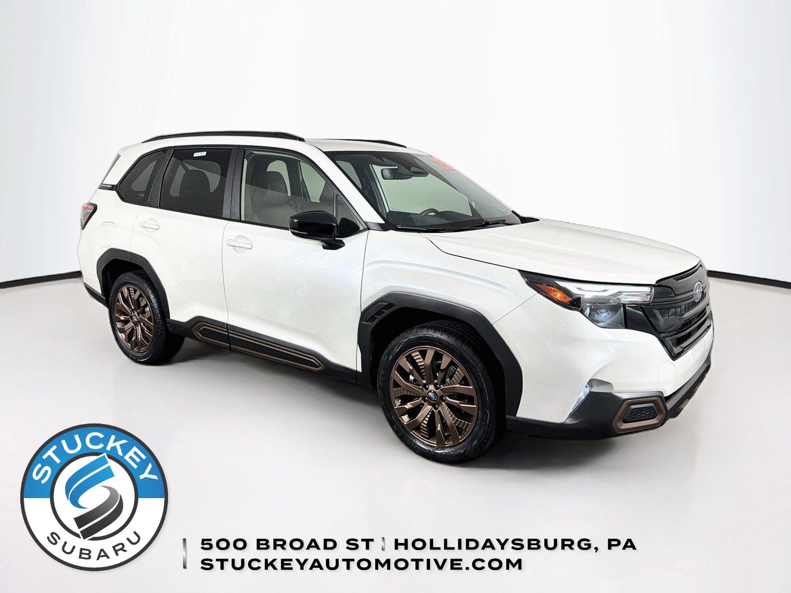 Crystal White Pearl 2025 Subaru Forester SUV / Crossover All-Wheel Drive Continuously Variable Transmission