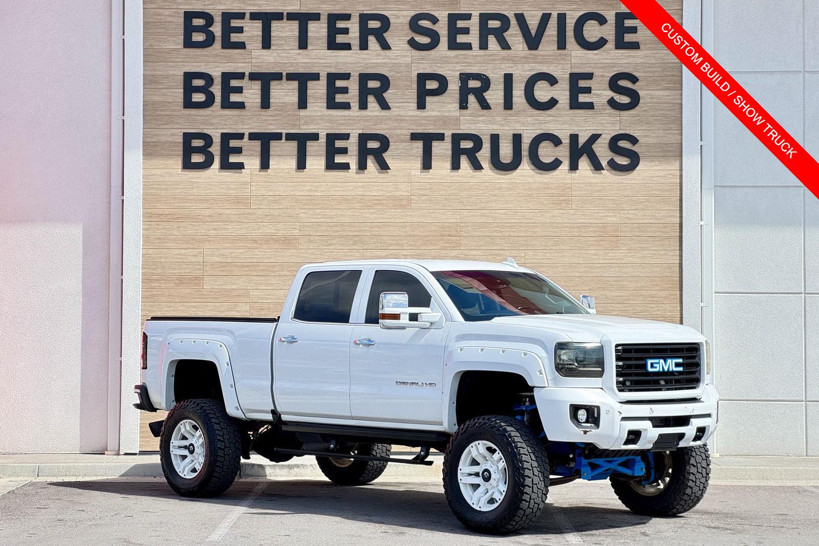 Summit White 2016 GMC Sierra 3500HD Denali Crew Cab LB DRW 4WD Pickup Truck Four-Wheel Drive 6-Speed Automatic