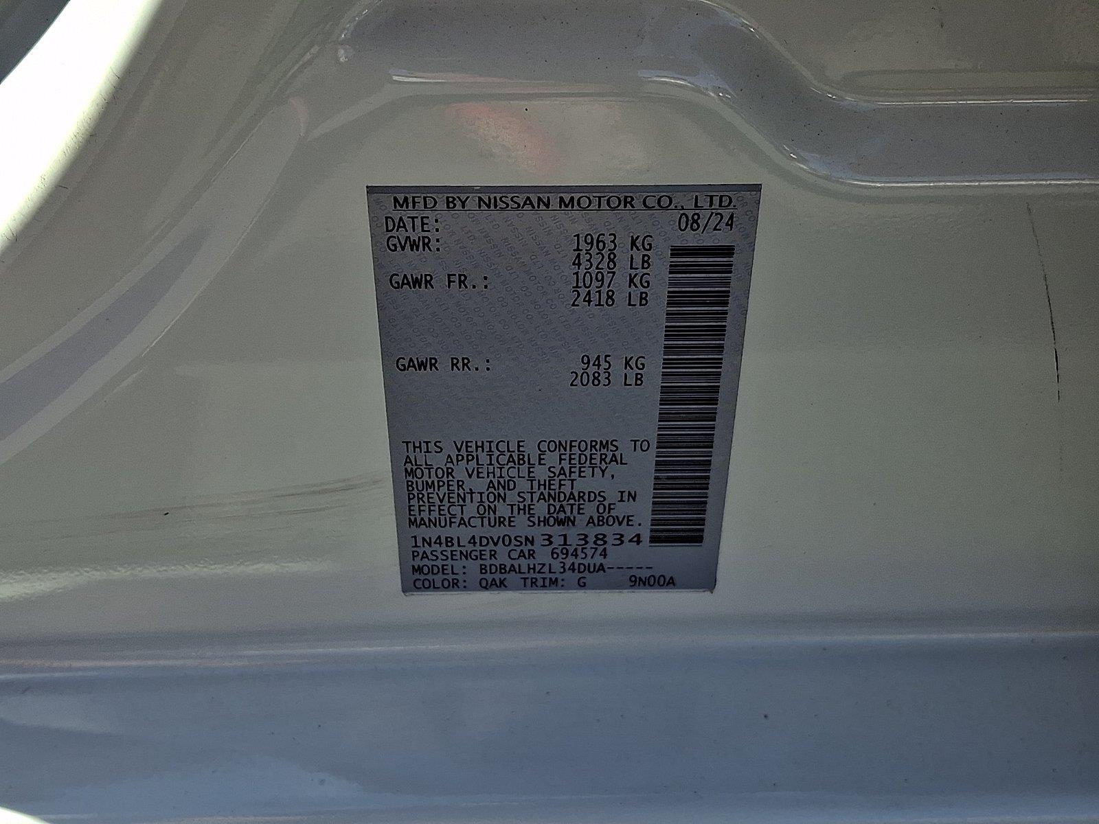 Used 2025 Nissan Altima Sedan