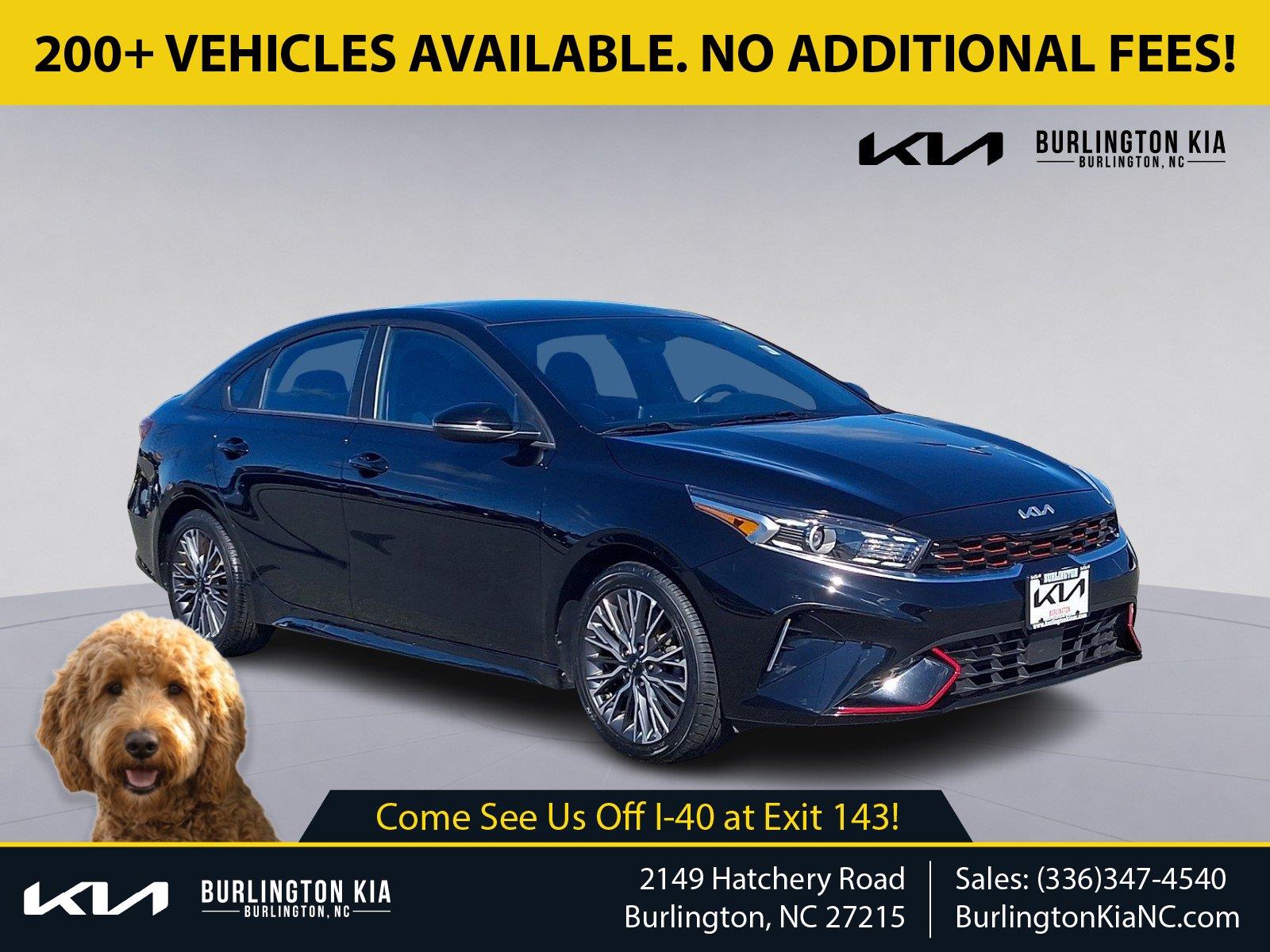 Aurora Black 2023 Kia Forte Sedan Front-Wheel Drive Automatic