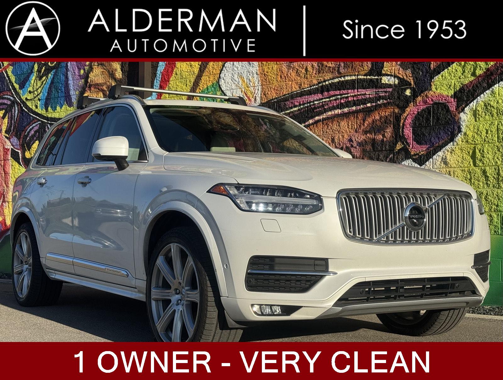 Crystal White Pearl Metallic 2019 Volvo XC90 T6 Inscription AWD SUV / Crossover All-Wheel Drive Automatic