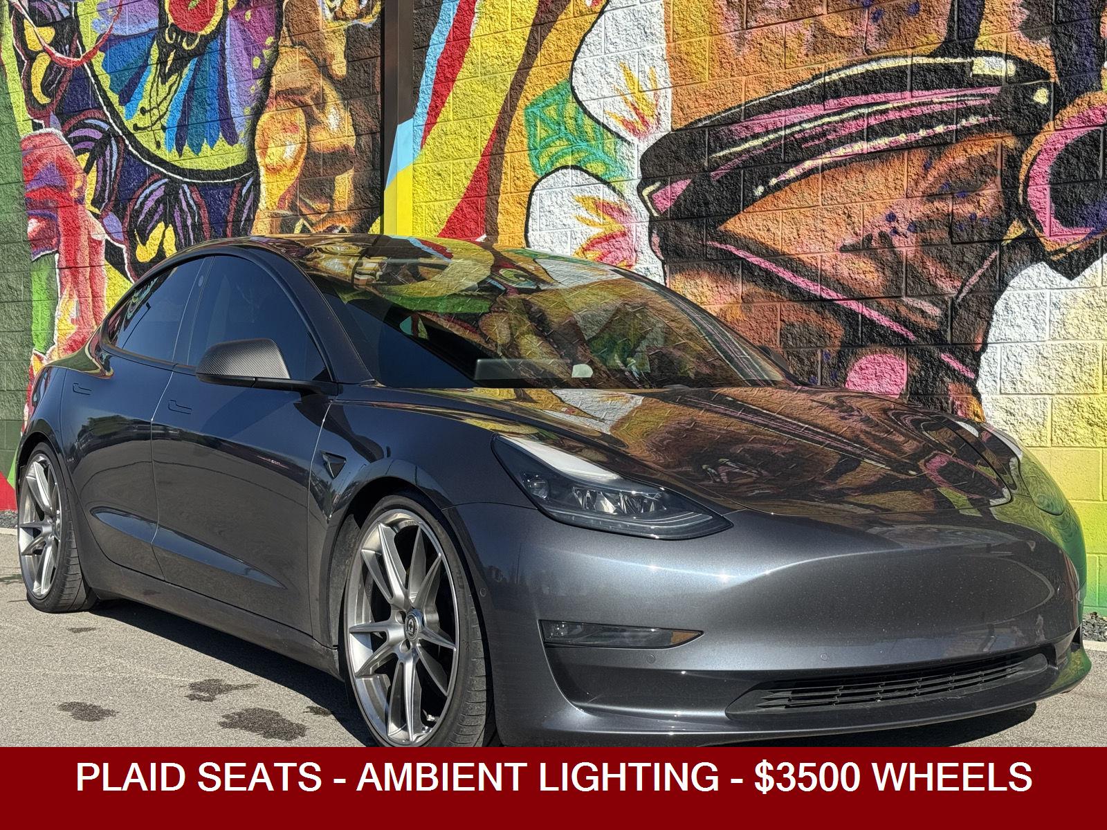 Midnight Silver Metallic 2021 Tesla Model 3 Performance AWD Sedan All-Wheel Drive Automatic