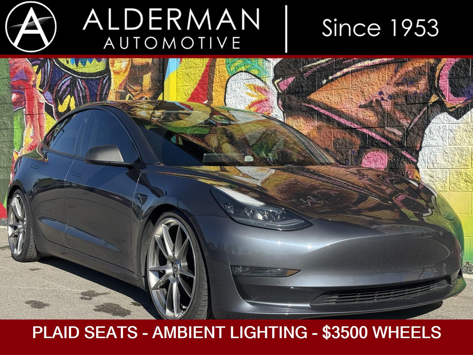 Midnight Silver Metallic 2021 Tesla Model 3 Performance AWD Sedan All-Wheel Drive Automatic