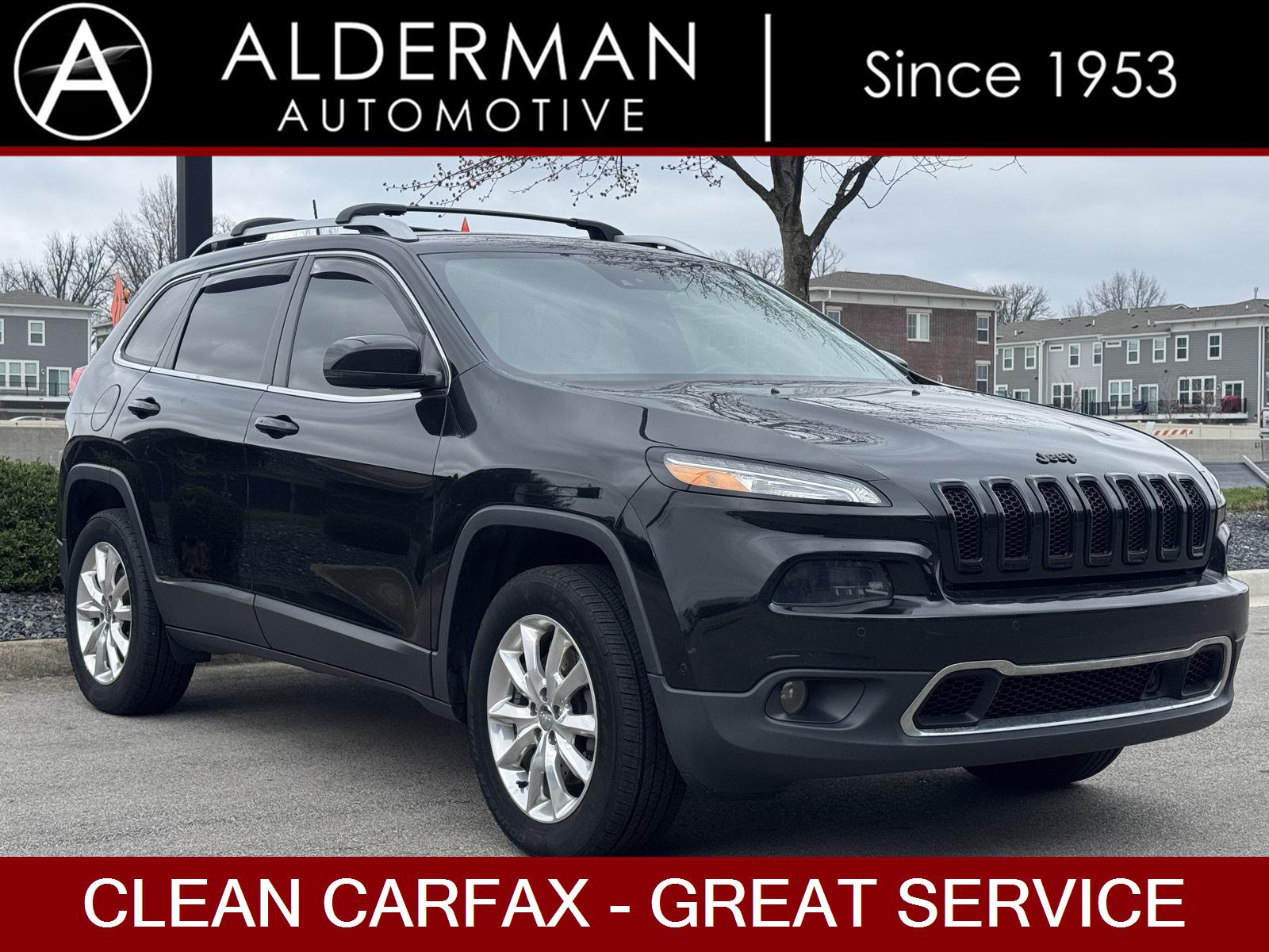 Diamond Black Crystal Pearlcoat 2017 Jeep Cherokee Limited 4WD SUV / Crossover Four-Wheel Drive 9-Speed Automatic