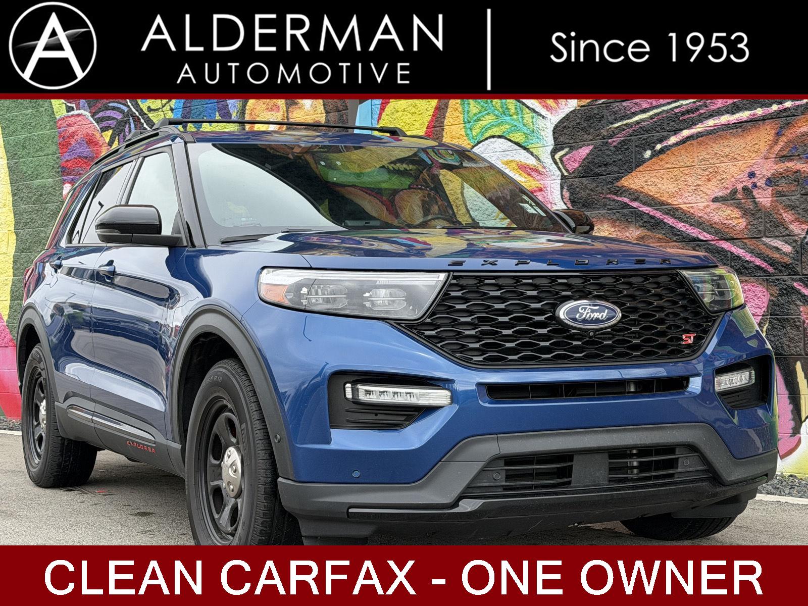 Atlas Blue 2022 Ford Explorer ST AWD SUV / Crossover All-Wheel Drive Automatic