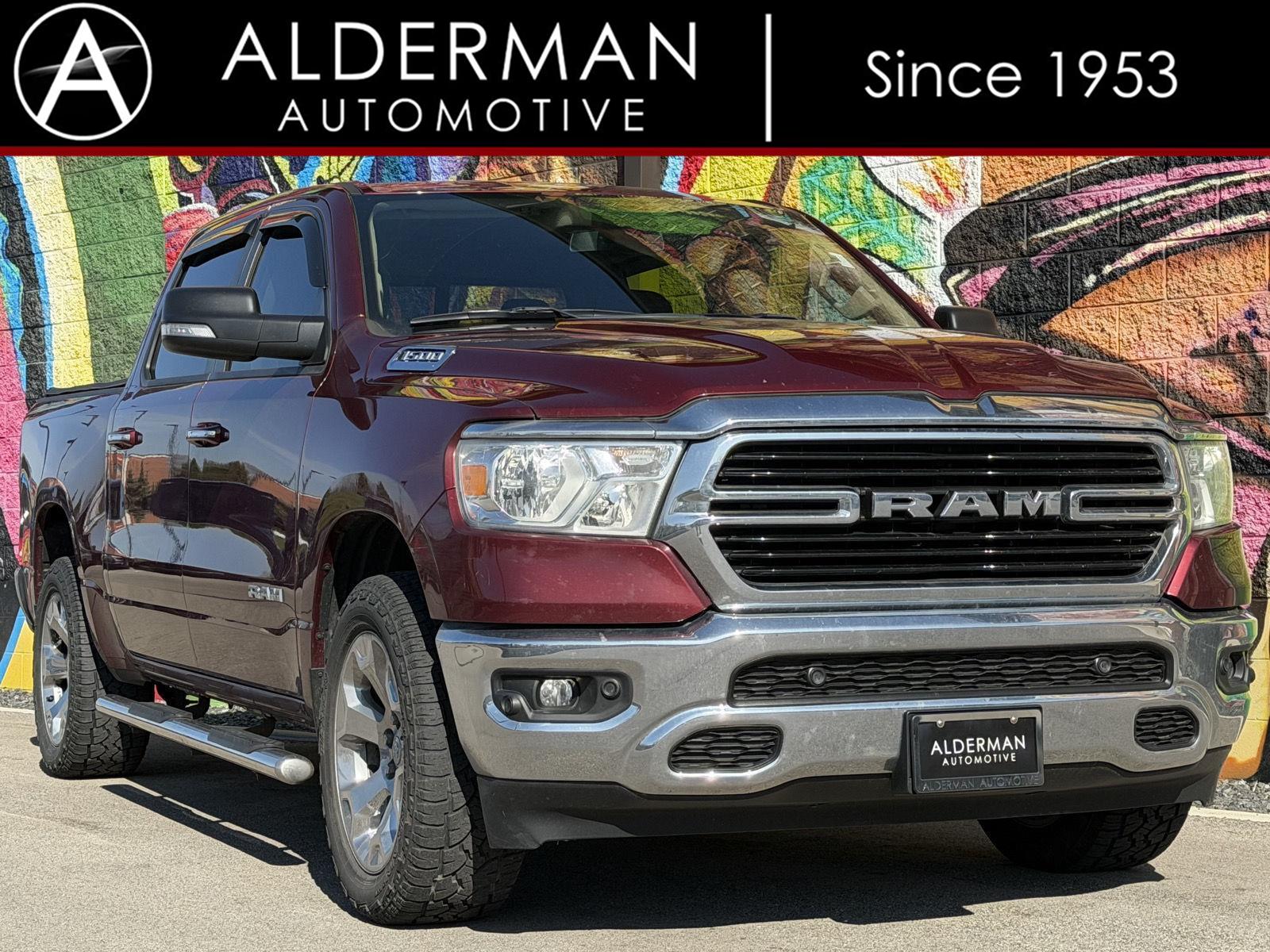 Delmonico Red Pearlcoat 2019 RAM 1500 Big Horn Crew Cab 4WD Pickup Truck Four-Wheel Drive 8-Speed Automatic