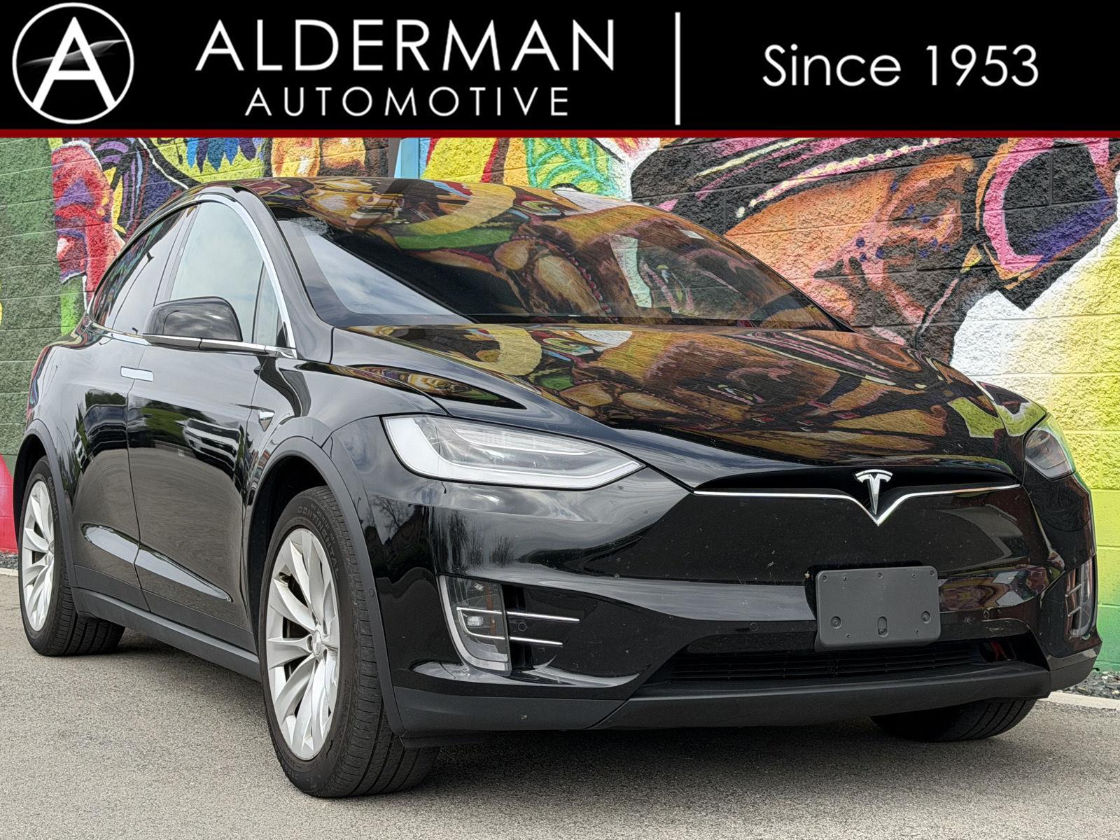 Solid Black 2020 Tesla Model X Long Range AWD SUV / Crossover All-Wheel Drive Automatic