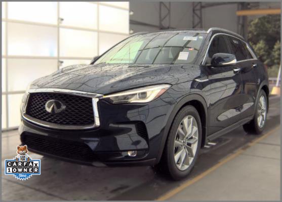 Hermosa Blue 2021 INFINITI QX50 Luxe FWD SUV / Crossover Front-Wheel Drive Continuously Variable Transmission