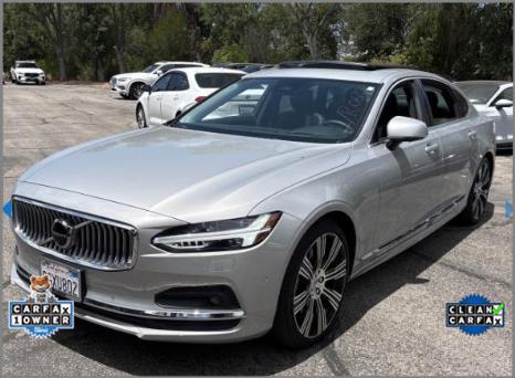 Silver Dawn Metallic 2023 Volvo S90 Sedan All-Wheel Drive Automatic