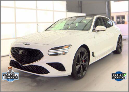 Alta White 2023 Genesis G70 Sedan Rear-Wheel Drive Automatic
