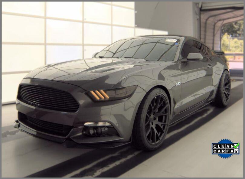 Gray (Magnetic) 2016 Ford Mustang Coupe Rear-Wheel Drive 6-Speed Manual