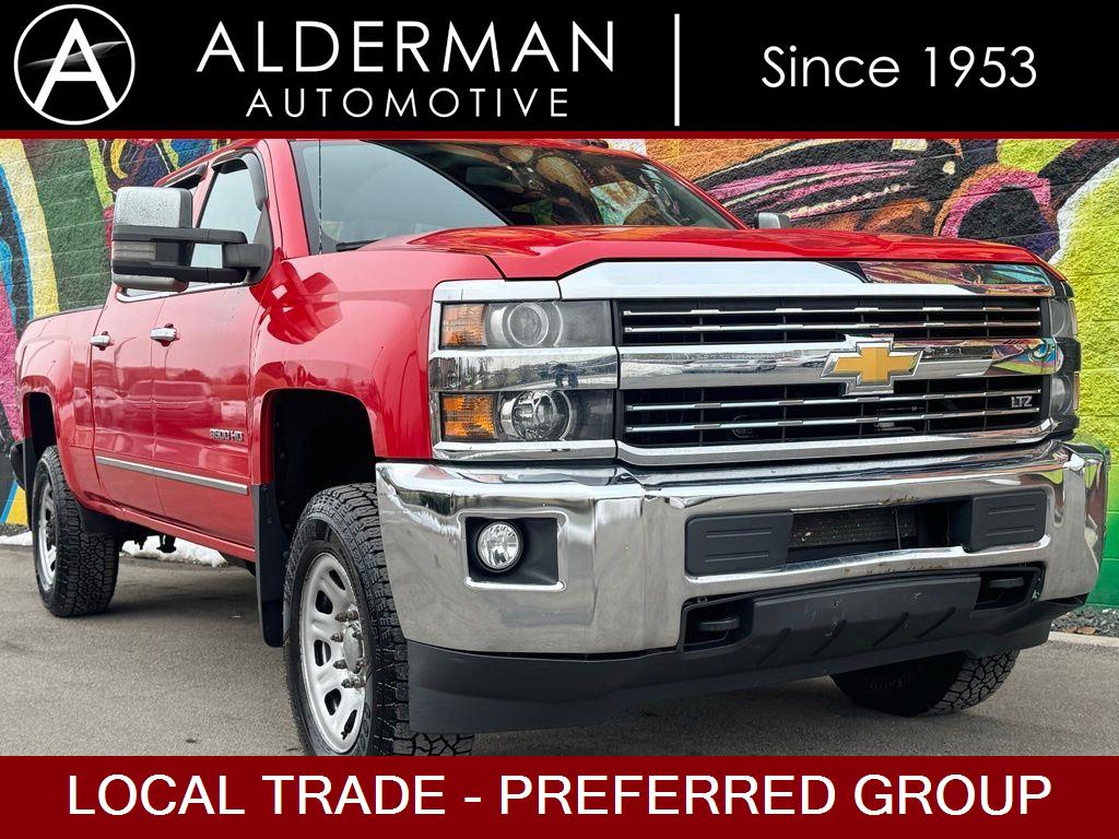 Victory Red 2015 Chevrolet Silverado 3500HD LTZ Crew Cab 4WD Pickup Truck Four-Wheel Drive 6-Speed Automatic