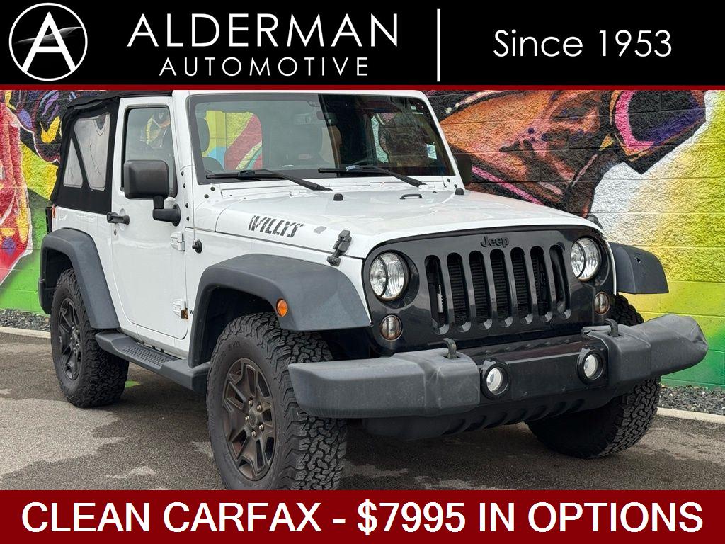 Bright White Clearcoat 2016 Jeep Wrangler Willys Wheeler 4WD SUV / Crossover Four-Wheel Drive 5-Speed Automatic