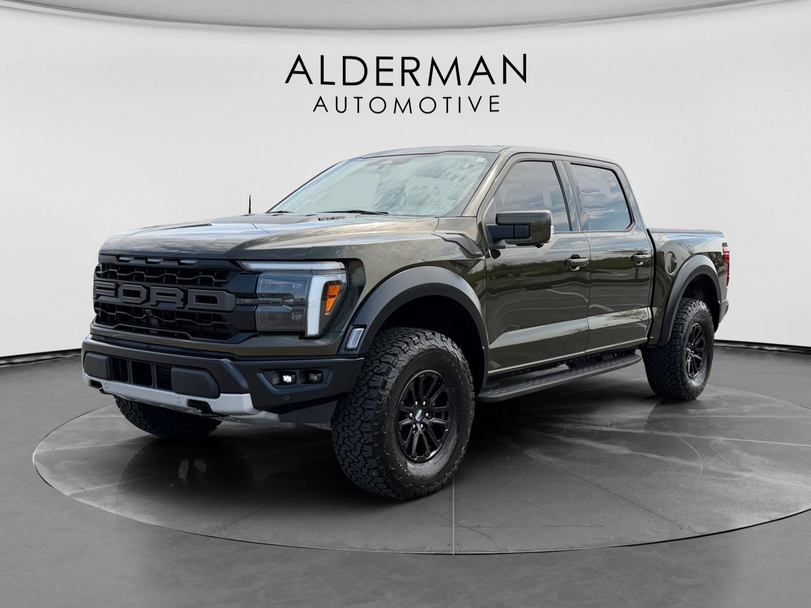 Shelter Green 2025 Ford F-150 Raptor SuperCrew 4WD Pickup Truck Four-Wheel Drive Automatic