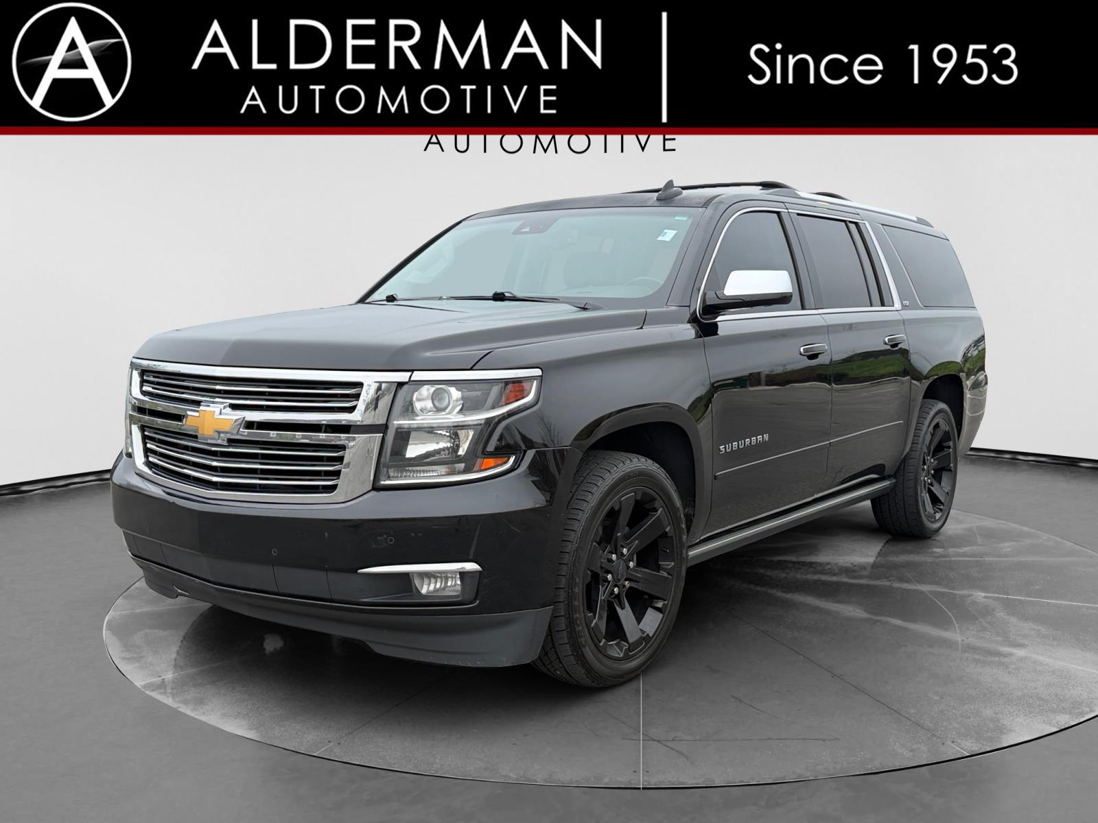 Black 2016 Chevrolet Suburban 1500 LTZ 4WD SUV / Crossover Four-Wheel Drive 6-Speed Automatic