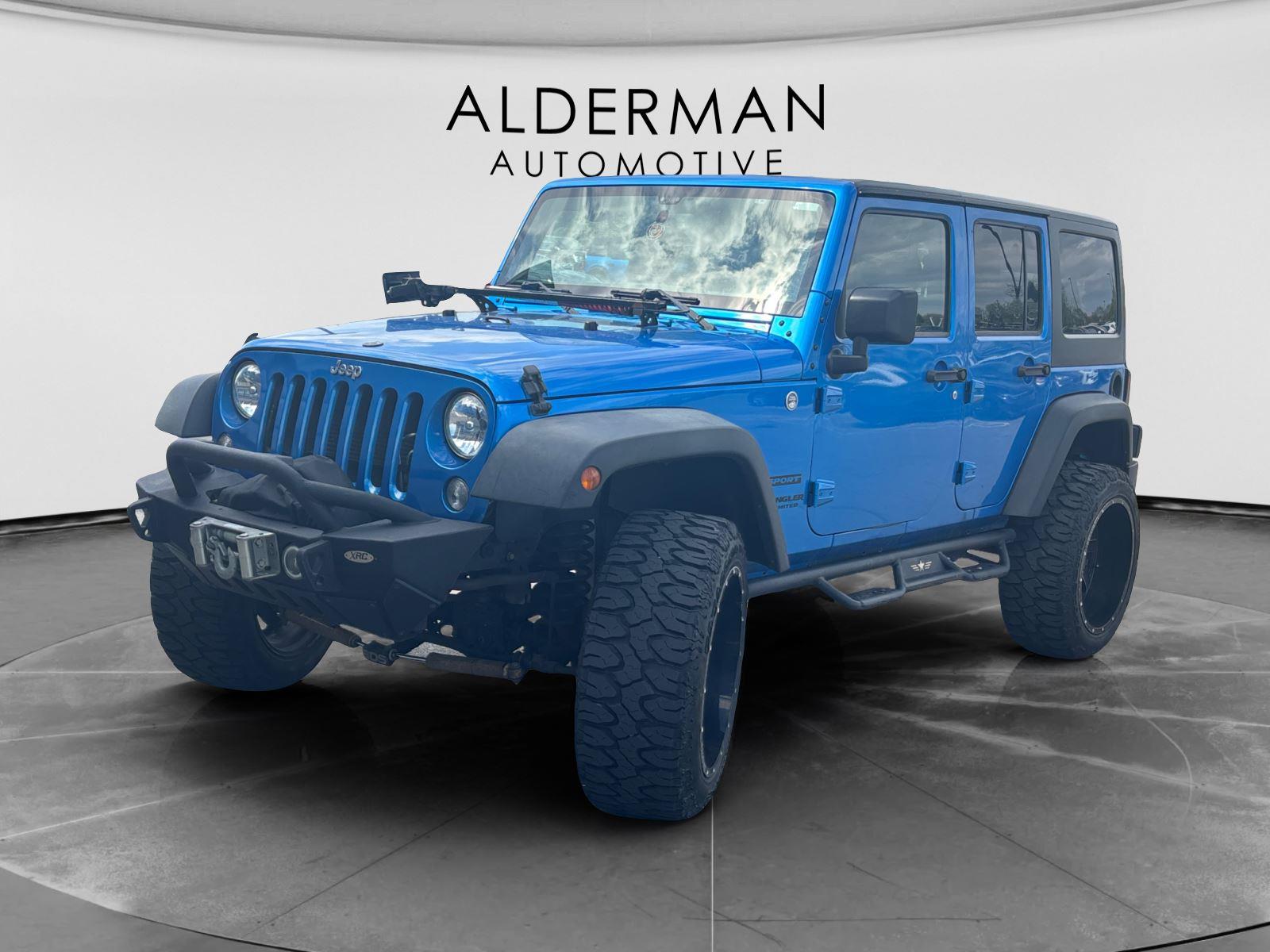 Hydro Blue Pearl Coat 2015 Jeep Wrangler Unlimited Sport 4WD SUV / Crossover Four-Wheel Drive 5-Speed Automatic
