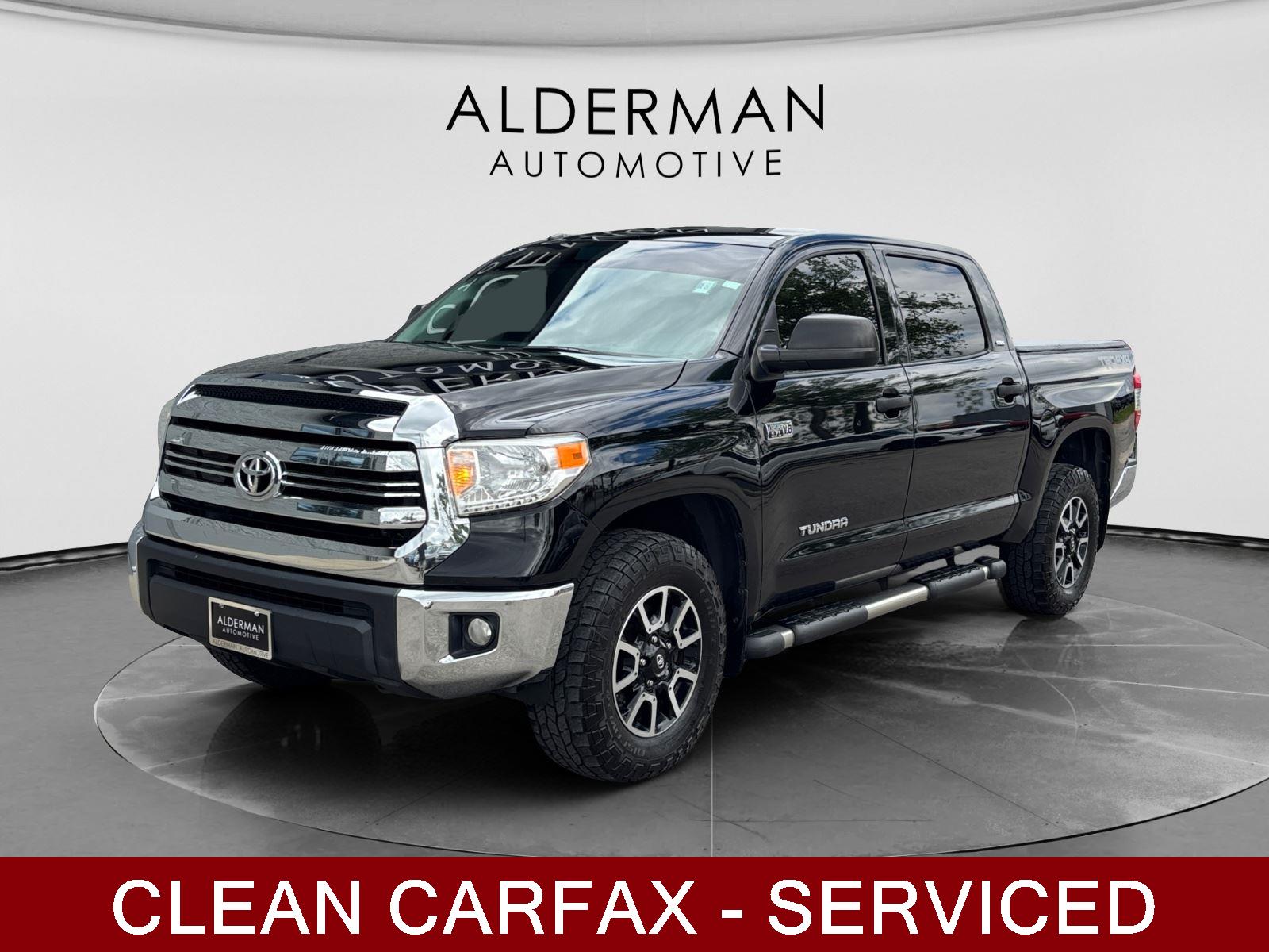 Black 2017 Toyota Tundra SR5 CrewMax 5.7L FFV 4WD Pickup Truck Four-Wheel Drive 6-Speed Automatic