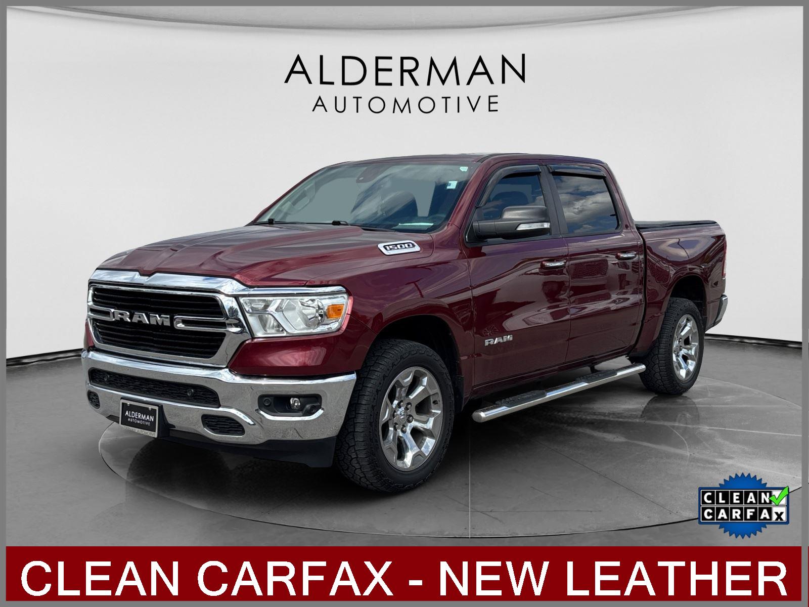 Delmonico Red Pearlcoat 2019 RAM 1500 Big Horn Crew Cab 4WD Pickup Truck Four-Wheel Drive 8-Speed Automatic