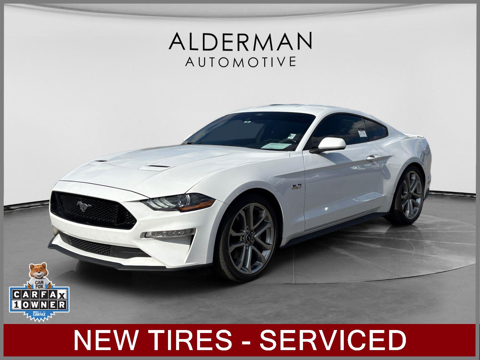 Oxford White 2022 Ford Mustang Coupe Rear-Wheel Drive Automatic