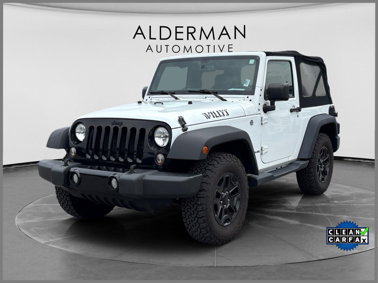 Bright White Clearcoat 2016 Jeep Wrangler Willys Wheeler 4WD SUV / Crossover Four-Wheel Drive 5-Speed Automatic
