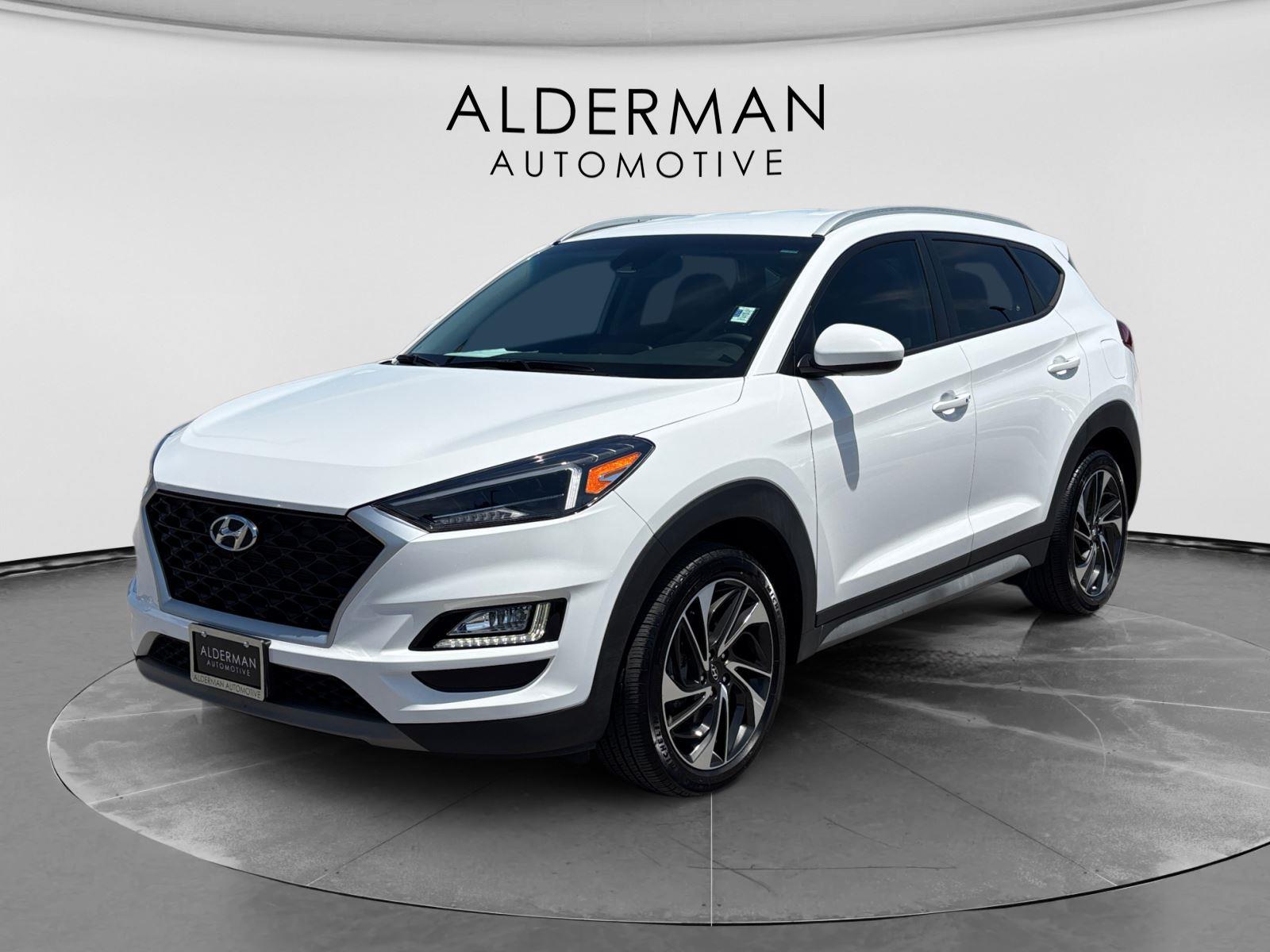 Dazzling White 2019 Hyundai Tucson Sport AWD SUV / Crossover All-Wheel Drive Automatic