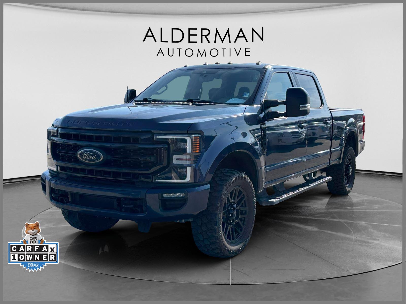 Blue Jeans 2020 Ford F-250 Super Duty Lariat Crew Cab 4WD Pickup Truck Four-Wheel Drive Automatic