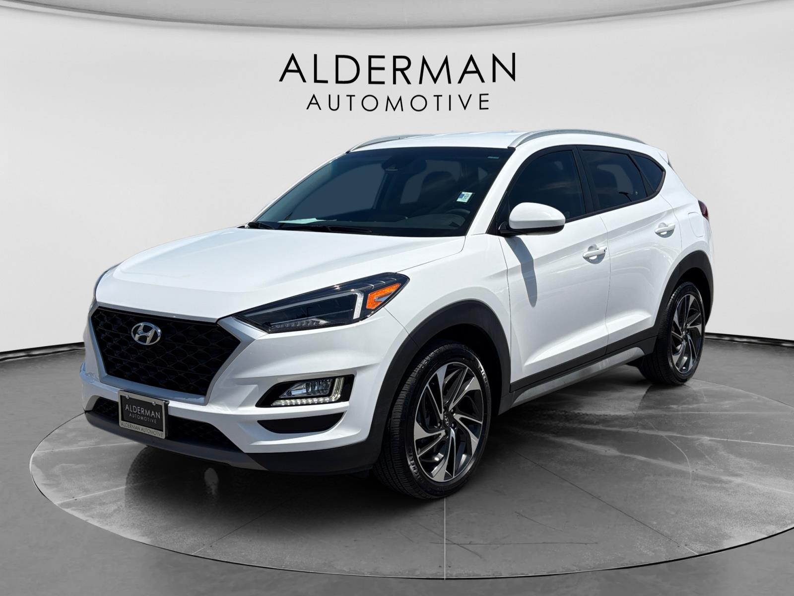 Dazzling White 2019 Hyundai Tucson Sport AWD SUV / Crossover All-Wheel Drive Automatic