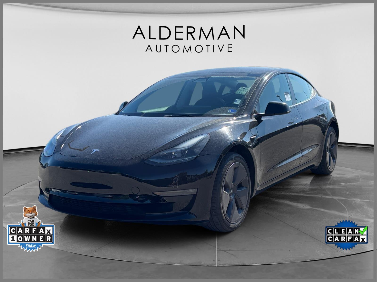Solid Black 2023 Tesla Model 3 Long Range AWD Sedan All-Wheel Drive Automatic