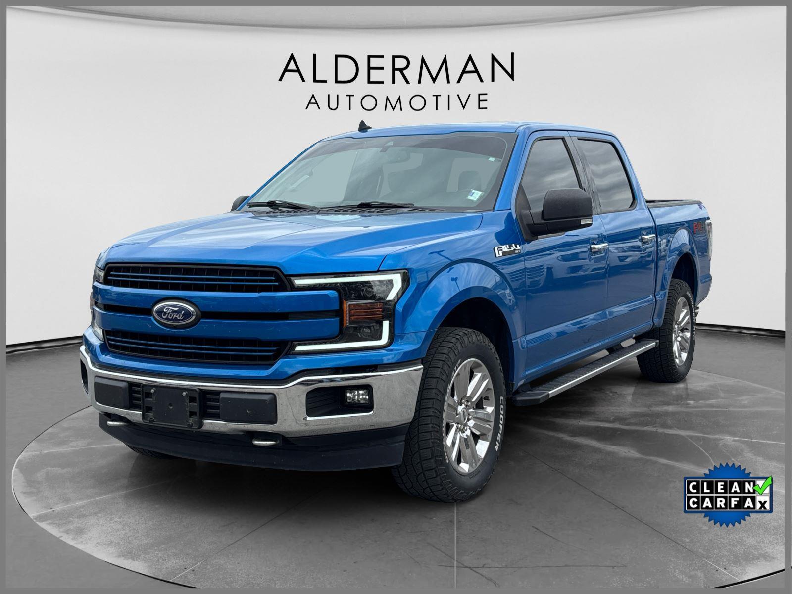 Velocity Blue 2019 Ford F-150 XLT SuperCrew 4WD Pickup Truck Four-Wheel Drive Automatic