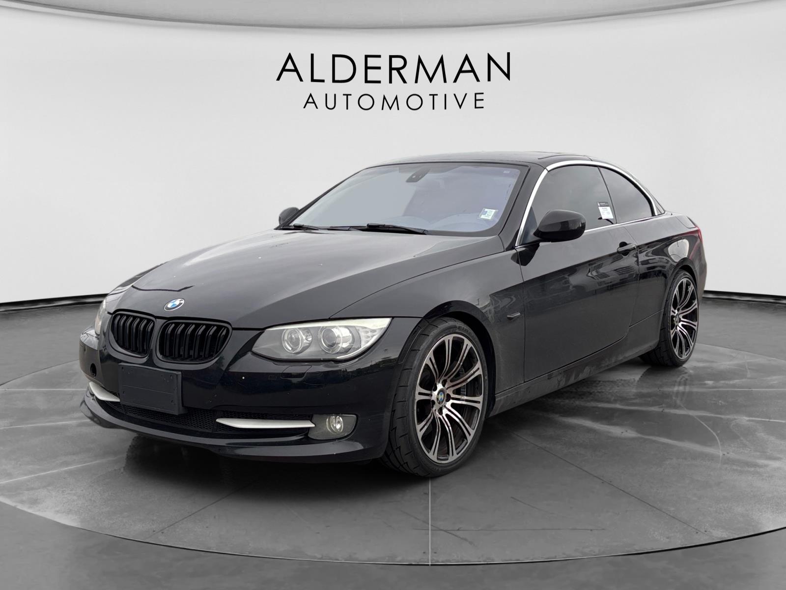 Jet Black 2012 BMW 3 Series 335i Convertible RWD Convertible Rear-Wheel Drive 6-Speed Manual