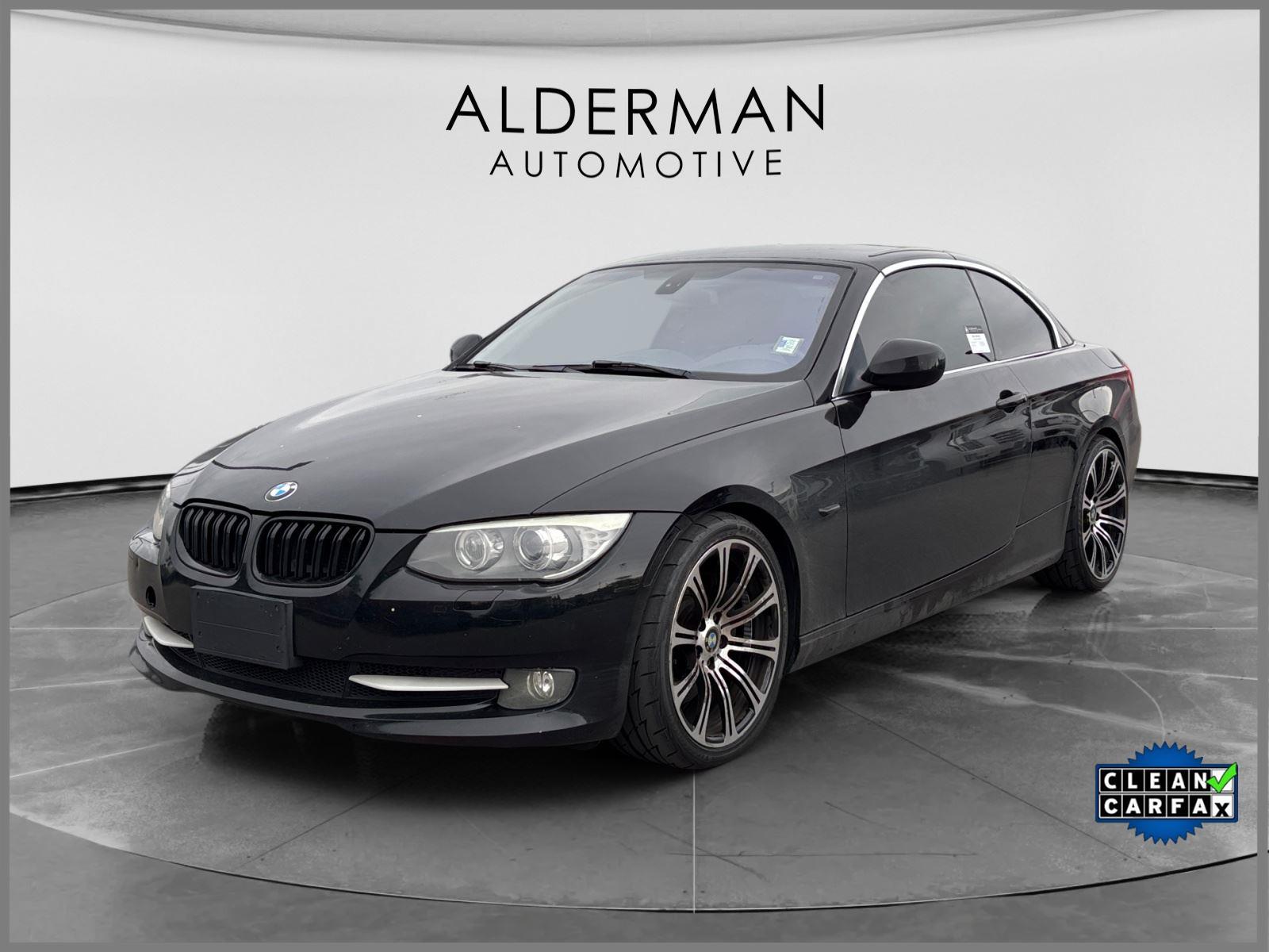 Jet Black 2012 BMW 3 Series 335i Convertible RWD Convertible Rear-Wheel Drive Automatic