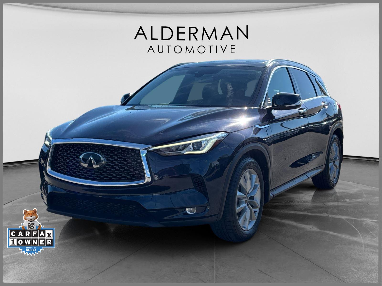 Hermosa Blue 2021 INFINITI QX50 SUV / Crossover Front-Wheel Drive Continuously Variable Transmission