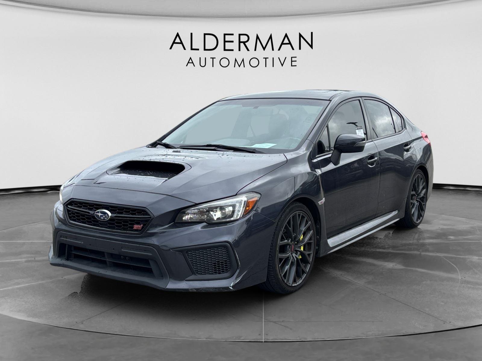 Dark Gray Metallic 2018 Subaru WRX STI Sedan All-Wheel Drive 6-Speed Manual