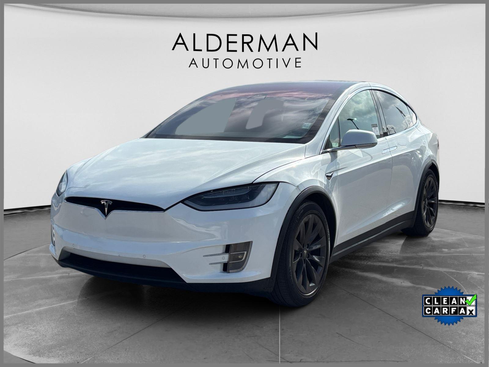 Pearl White Multi-Coat 2018 Tesla Model X SUV / Crossover All-Wheel Drive Automatic