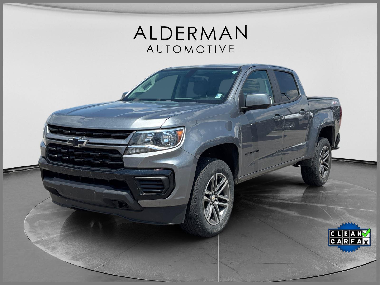 Gray (Satin Steel Metallic) 2021 Chevrolet Colorado Pickup Truck Four-Wheel Drive 8-Speed Automatic