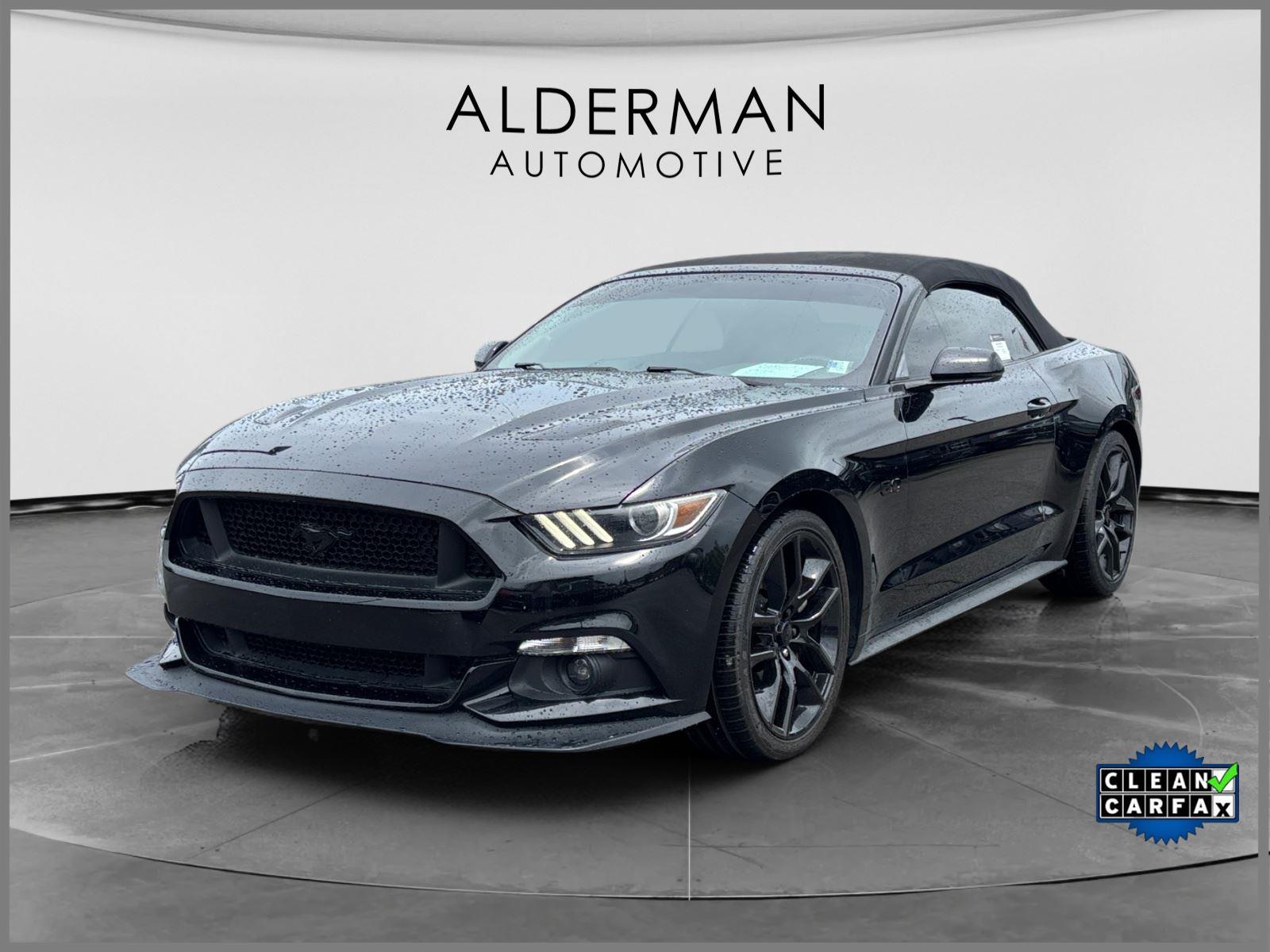 Shadow Black 2016 Ford Mustang Convertible Rear-Wheel Drive 6-Speed Automatic