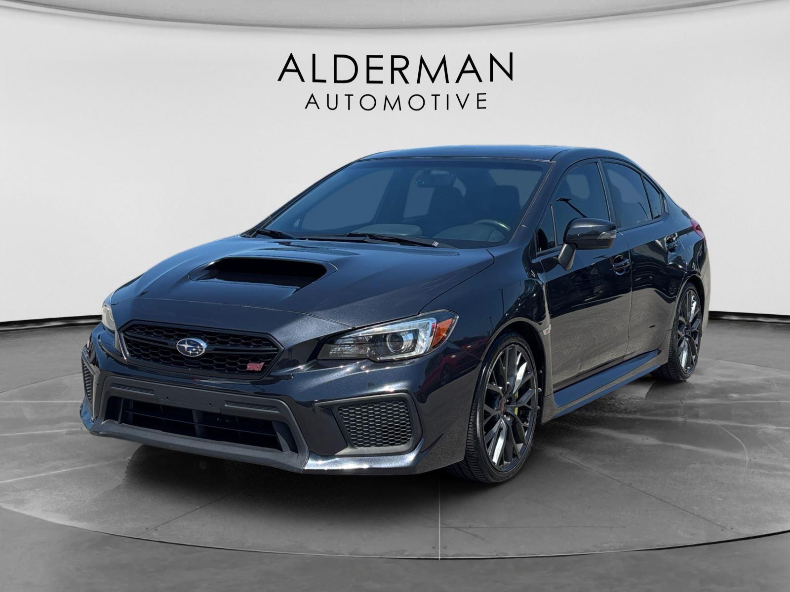 Dark Gray Metallic 2018 Subaru WRX STI Sedan All-Wheel Drive 6-Speed Manual
