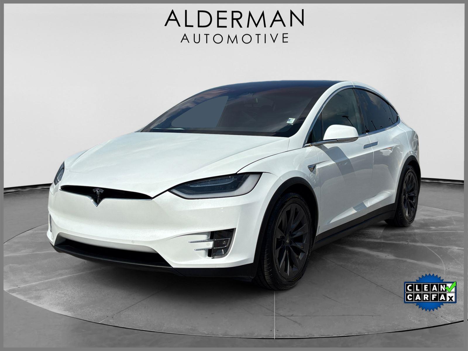 Pearl White Multi-Coat 2018 Tesla Model X SUV / Crossover All-Wheel Drive Automatic